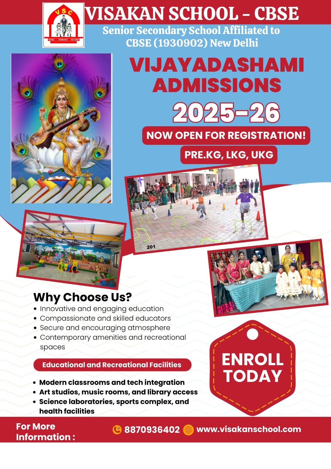 Admission Poster 2 Visakan School