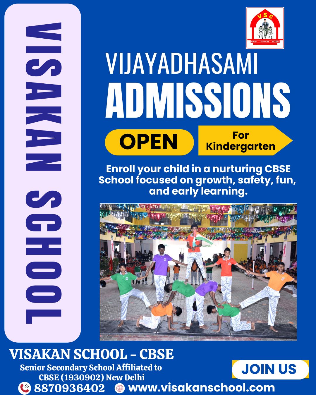 Admission Poster 3 Visakan School